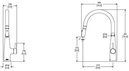 Llave de cocina E-309