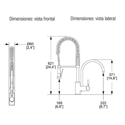 Llave de cocina Gourmet Twin