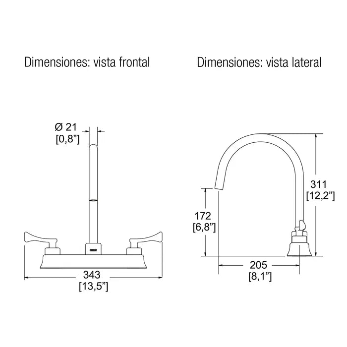 Llave de cocina Albatros